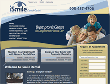 Tablet Screenshot of brampton-dentist.ca